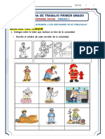 Ficha de Trabajo Primer Grado