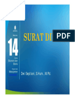 SURAT DINAS. Dwi Septiani, S.Hum., M.Pd. Modul Ke - Fakultas Ekonomi Dan Bisnis. Program Studi Manajemen.