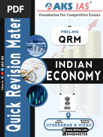 Indian Economy QRM - AKS IAS