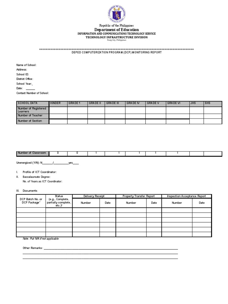 Monitoring Tool Form Revised 1 | PDF | Educational Technology | Teachers