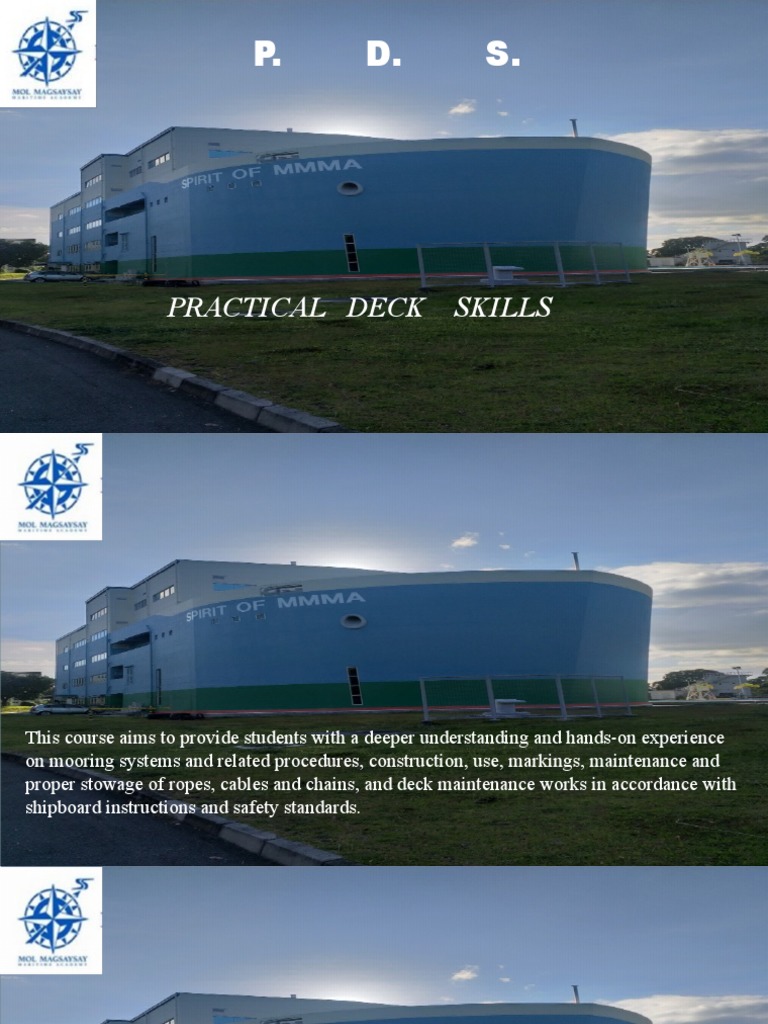 Practical Deck Skills Topic 1 Mooring Lines SWL WLL BS1 PDF Rope