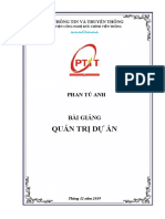 Bài Giảng Quản Trị Dự Án - 2019