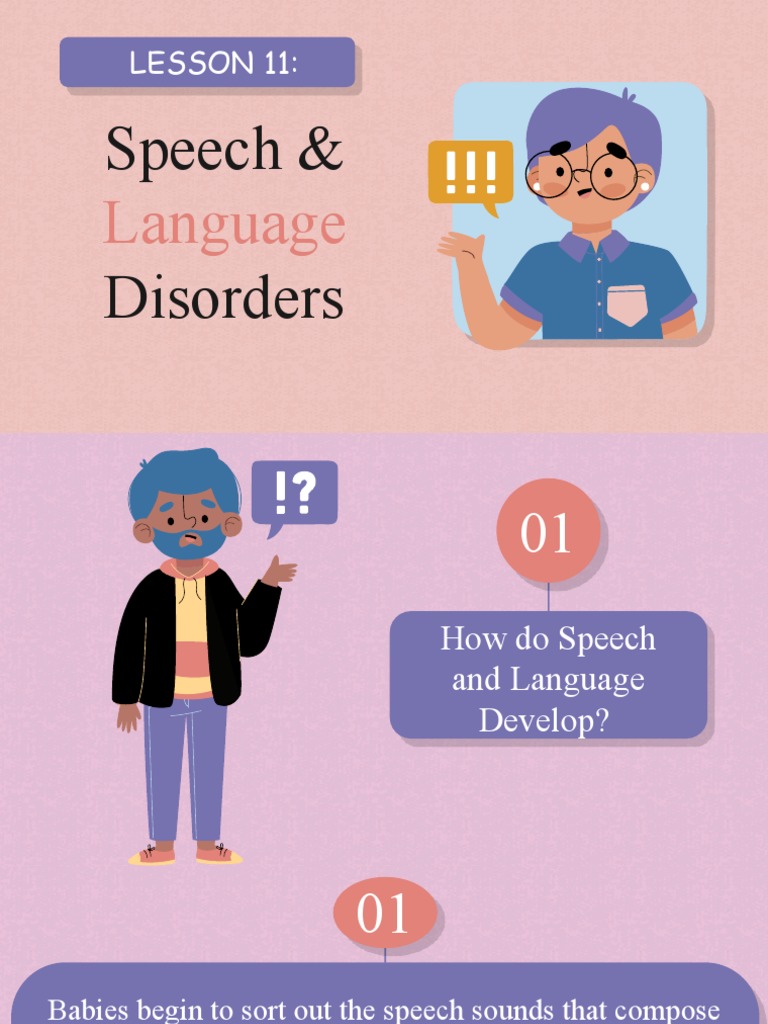 Speech and Language Disorders PDF Speech Aphasia