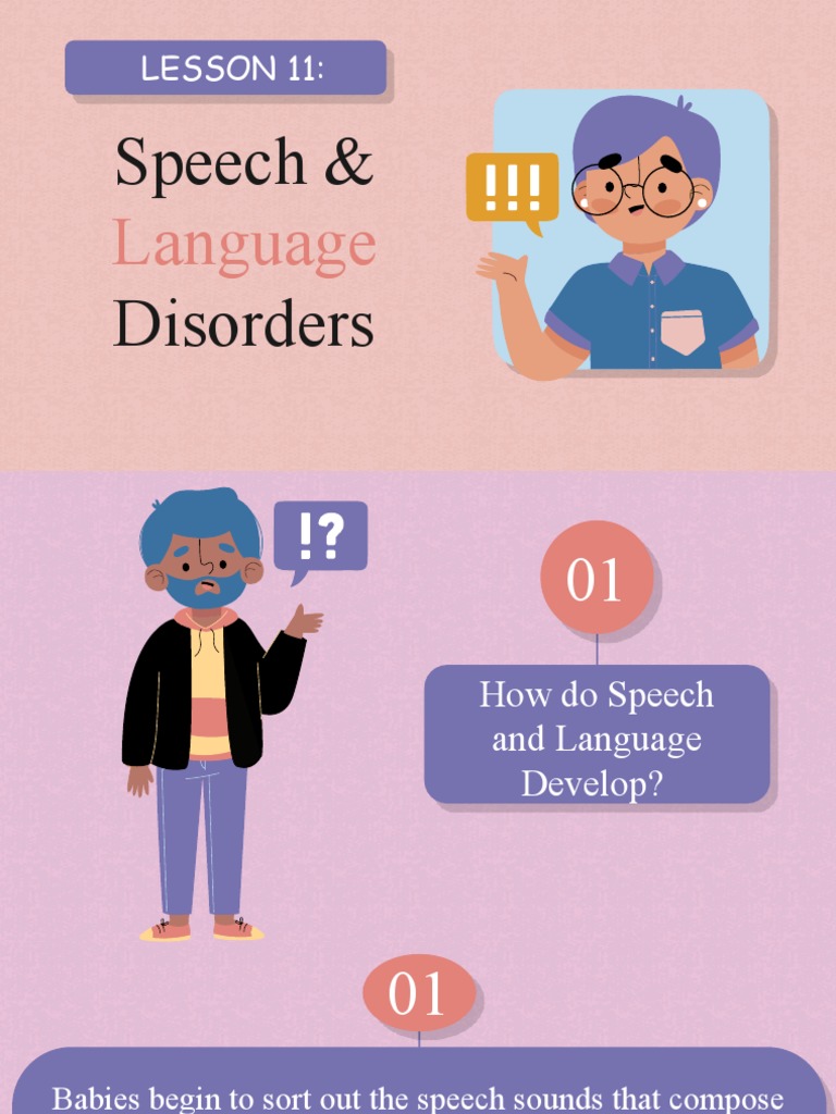 speech and language disorders essay