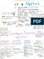 Nature V. Nurture and Psychological Disorders