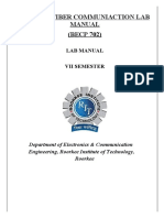 Optical Fiber Communiaction Lab Manual (BECP 702)