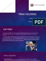 Tiriac Holdings: Project by Radu Vladut-Marian December 2020 Professor: Krzysztof Cieslikowski Awf Katowice