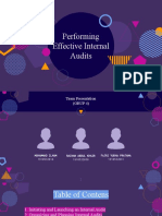 Kelompok 4 - Performing Effective Internal Audits