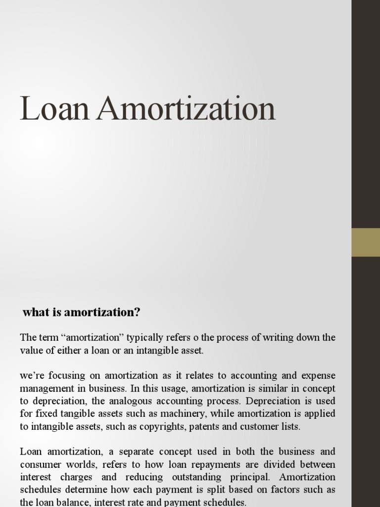 Loan Amortization PDF Loans Amortization (Business)