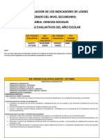 Plan de Evaluacion de Los Indicadores de Logro - Sociales.1er - Grado.secundario.