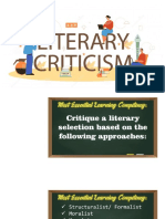 Teaching Literary Criticism