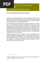 Análise de processos e avaliação de resultados