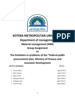 Koteba Metropolitan University: Department of Management