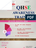 ISO QHSE Training Outline