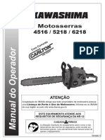 Manual Motosserra 4516 5218 6218 - V4
