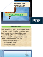 Kuliah Ke 5 TEKANAN D KELEMBABAN UDARA