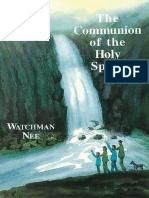 The Communion of The Holy Spiri - Watchman Nee (Naijasermons - Com.ng)