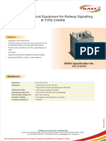 D. C. Track Circuit Equipment For Railway Signalling B Type Choke