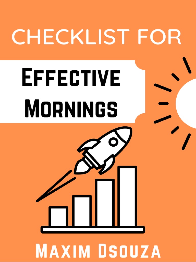 Effective Morning Checklist | PDF | Carbohydrates | Determinants Of Health