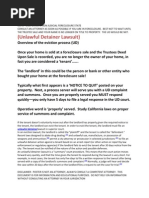 The Basics On California Unlawful Detainer Actions (Ud) Otherwise Called Eviction - Post Foreclosure Sale of Your Property