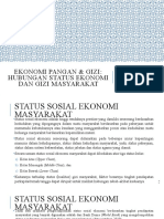 EKONOMI PANGAN & GIZI 13-Hubungan Status Ekonomi dan Gizi Masyarakat