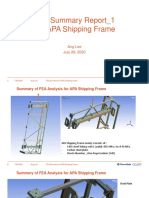 FEA Summary Report - 1 For APA Shipping Frame: Ang Lee July 28, 2020