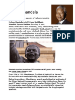 Achievements and Awards of Nelson Mandela
