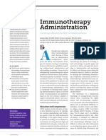 Immunotherapy Administration: Oncology Nursing Society Recommendations