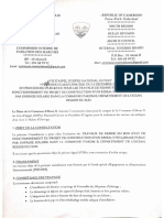 Avis D'appel D'offres Pour Les Travaux de Remise en Bon État de Fonctionnement Du Réseau de L'éclairage Public