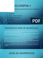 Akhlak Mahmudah Dan Akhlak Mazmumah