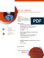 Bilal Ahmad: Objective