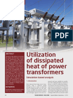 Utilization of Dissipated Heat of Power Transformers: Simulation Based Analysis