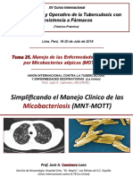 Tema 25. Manejo Micobacterias Diferentes M. TB. Micobacteriosis