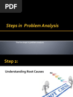 The Five Steps in Problem Analysis