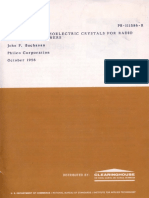 Hpc Handbook of Peizoelectric Crystals, John P. Buchanan, 1956, 701 Pages