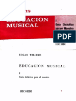 Educación Musical I - Guía Didáctica para El Maestro - Ed Ricordi - Edgar Willems