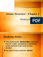 Atomic Structure - Chapter 4: Studying Atoms - 4.1