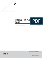 Radio FM / AM Cu Ceas: ICF-C1