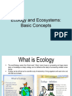 Ecology and Ecosystems: Basic Concepts
