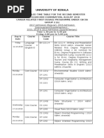 BCA Timetable