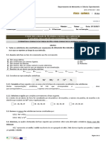 FQ TESTE DE AVALIAÇÃO 2 - 8º Versão 2