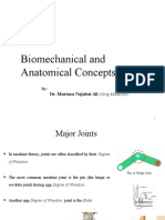 Biomechanical and Anatomical Concepts: Dr. Murtaza Najabat Ali