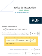 Métodos de Integración-Calculo Del Error