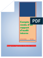 Rapport D'audit Interne QHSE