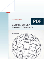 FATF GAFI 2016 Guidance Correspondent Banking Services(1)