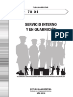 RFP-70-01 Servicio Interno y en Guarnicion. Ed 2018