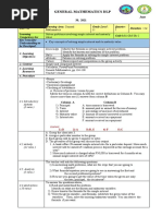 General Mathematics DLP: Knowledge: Skills: Attitudes