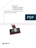 Solutions For Wireless Handset Battery Drain Characterization