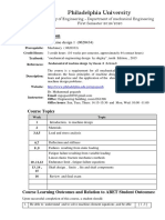 Machine Design 1 Course Overview