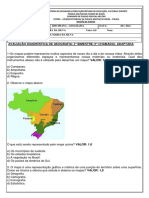 Avaliação de Geografia - 2ºbimestre - 9º Ano